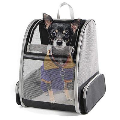 China Innovative Breathable Portable Pet Carriers Backpack Factory Sale Traveler Foldable Pet Stored Bag for Cats and Dogs for sale