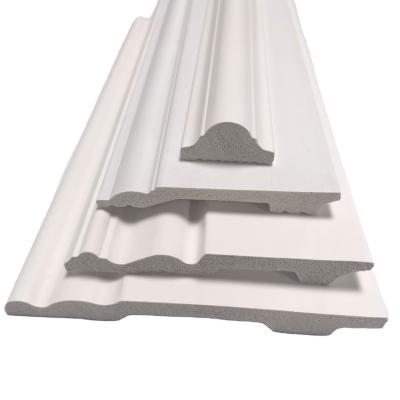 China Minimalist Flooring Accessories PS Moldings For Flooring Plastic PS Wall Base Skirting for sale