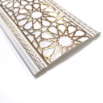 China Durable Eco - Friendly Gold And Silver PS Cornice PS CORNICE MOLD For Crown Molding for sale