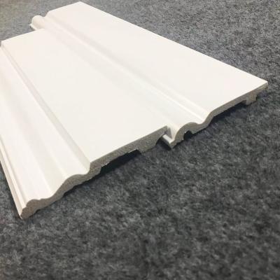 China Customized Eco-friendly Durable Waterproof Plastic Plinth Skirting Panel Covers Sideboard PS Skirting Board for sale