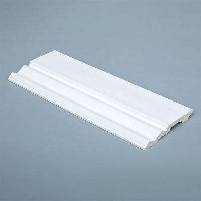 China AMER Skirting Board Profile 70mm Modern Base Curved Skirting Board PS Skirting Board for sale