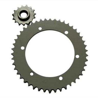 China 1023 XTZ 250 Motorcycle Parts Heat Treatment Steel Sprocket Assembly Chain for sale