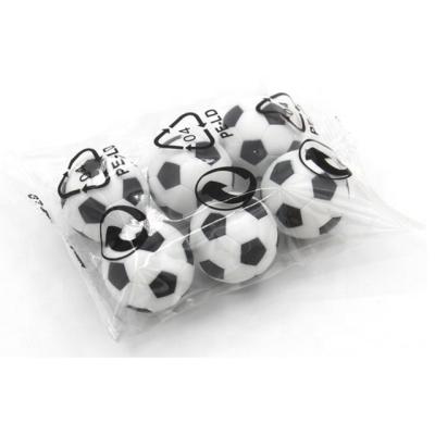 China Durable Black And White Mini Table Soccer Balls Regulation Size 32mm Foosball For Football Table Accessory for sale