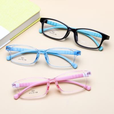 China 2020 Discount Fashion Hot Sale Rectangle Kids Blue 1941 Myopic Glasses Ray Decoration Silica Gel Flexible Anti 1941 for sale