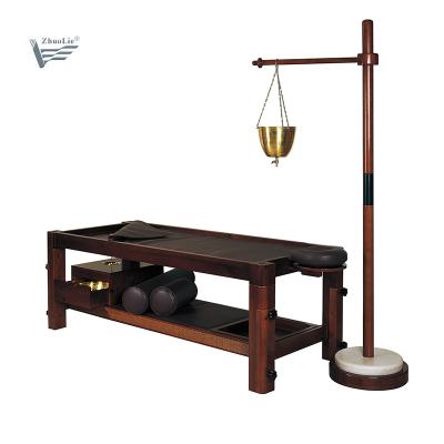 China Chinese High Quality Wooden Massage Bed Hot Selling Beauty Salon Massage Table for sale