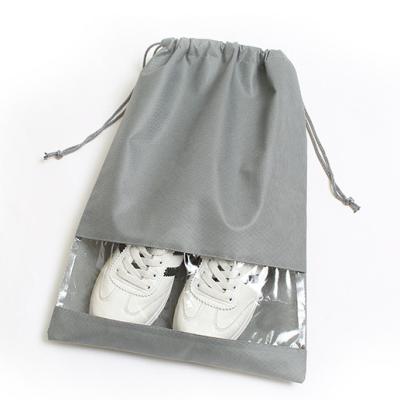 China Drwastring Wholesale Non-Woven Nonwoven and PVC Dust Bag Shoes Packaging Bag Storage Drawstring Bag for sale