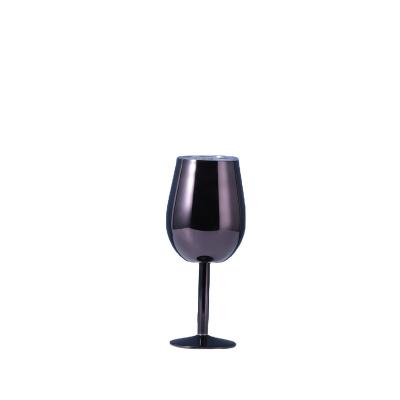 China Hot Selling Viable Barware Stainless Steel Red Wine Goblets 500ml Juice Drink Goblet Shatterproof Party Wine Glasses for sale