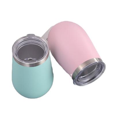 China Wholesale Viable 12oz Double Wall Insulated Bulk Travel Stainless Steel Vacuum Tumbler Coffee Mugs Beer Customized Mug With Lids for sale