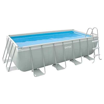 China INTEX 26784 RECTANGULAR PRISM FRAME POOLS SET Inflatable Oversized Adult Home Pool for sale