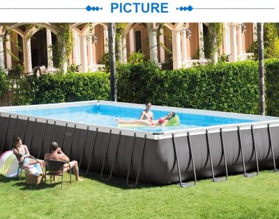 China INTEX Pool 26378 32FT X 16FT X 52IN ULTRA XTR RECTANGULAR POOL SET Large Above Ground Metal Bath And Accessories 975cmX488cmX132cm for sale