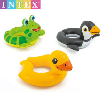 China Kid Intex 59220 adorable animal shape design inflatable intex swim ring for kids for sale