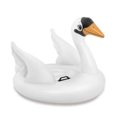 China MAJESTIC Vinyl 12ga (0.30mm) INTEX 57557 SWAN RIDE-ON White Inflatable Swan Island Beach Pool Float Toy For Adults for sale