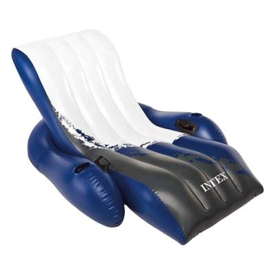 China 18ga (0.45mm) Vinyl Intex 58868 Inflatable Pool Lounge RECLINER CHAIR Swimming Floating Lounge for sale