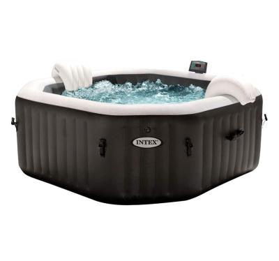 China INTEX 28458 Modern Waterproof Plastic Portable Black Portable Spa Inflatable Water Over The Pool Ground Spa Hot Tub for sale