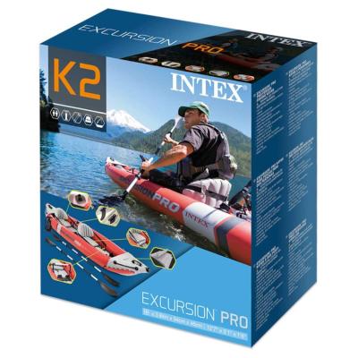 China PVC Intex 68309 Outdoor Water Sports Inflatable Boats Fishing Inflatable Canoe Tour Pro Kayak K2 for sale