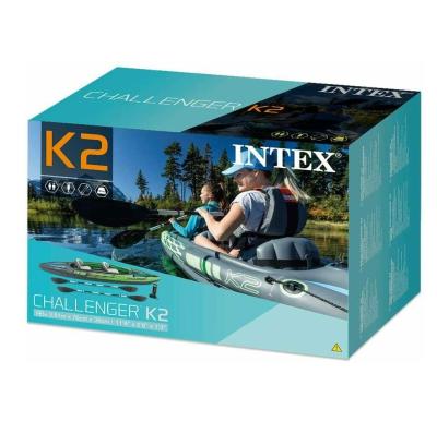 China PVC 68306 Intex Challenger K2 Kayak 2 Person Kayak Inflatable Boat With Two Seats for sale