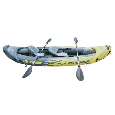 China Cheap PVC INTEX 68307 K2 Kayaks Inflatable Rowing Boat Set Inflatable Kayak Fishing Kayak for outddoors for sale