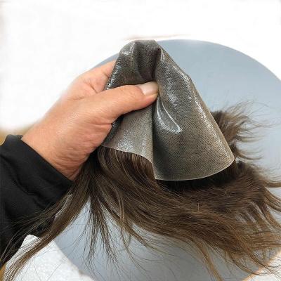 China 0.06-0.08mm New Arrivals Men Toupee Thin Skin Ng Toupee Hair Wig High Quality 100%Indian Hair Mens Hair Systems Toupee wholesale à venda