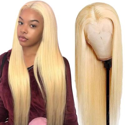 China 613 Blonde HD Full Lace Wigs Raw Virgin Human Hair Lace Front Wig for Black Women Peruvian 360 Lace Closure Frontal Wig à venda