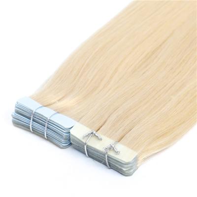 China Blonde European Tape Extension Hair,Remy Tape Hair Extension Human,Tape Hair Extensions Making Machine for sale