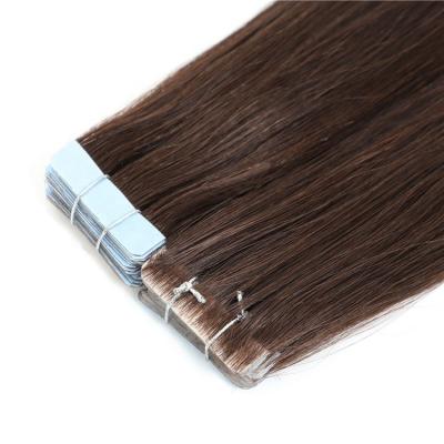 China PU Skin Tape In Huamn Hair Extensions Black Brown Color Remy Adhesive Invisible Tape Hair en venta