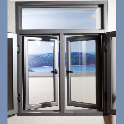 China Black Aluminum Curtains Windows Tempered Glass Window Curtains Magnetic Screen Frame for sale