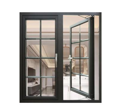 China Magnetic Screen Aluminum Frame Casement Window For Home for sale