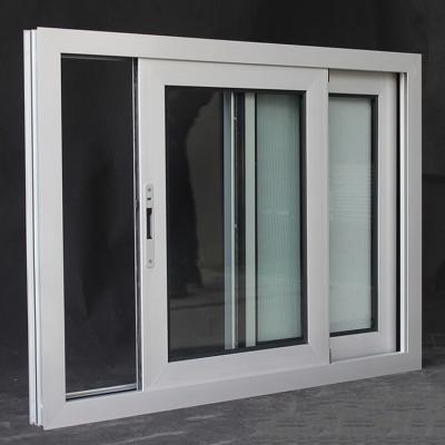 China Aluminum Window Magnetic Design Screen Aluminum Sliding Windows Double Glazed Tempered Glass Windows for sale