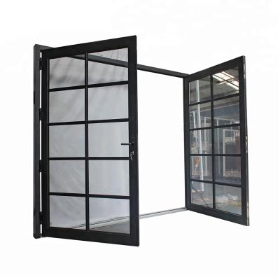 China Heat insulation aluminum alloy double door opened door/bi-folding aluminum french doors for sale