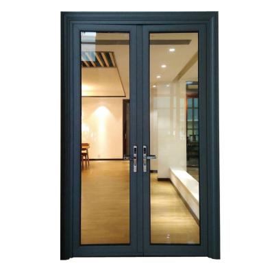 China Anti Theft Smart Aluminum Glass Entry Door Style French Door for sale