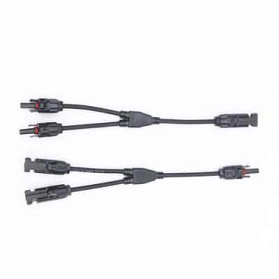 China PV Systems Connect Extension PV XLPE/PC/PA 1000/1500 V DC Connector Solar Branch Cable for sale