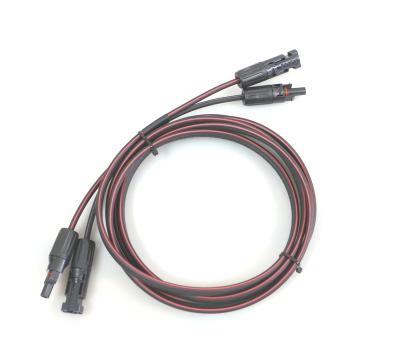 China PV Systems Connect Hot Selling 1000 V DC Extension Cable 2*6mm2 Connector Solar Cable for sale