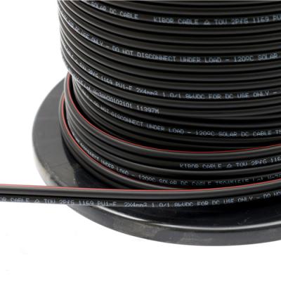 China PV Systems Connect Solar Cable XLPE PV1-F 2*4mm2 Thin Cable for sale