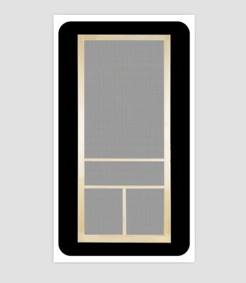 China Best Price Top Quality Use Mosquito Safety Screen Doors Pine Wood T-bar T-bar Insect Screen Convenient Solid Screen Door Windproof for sale