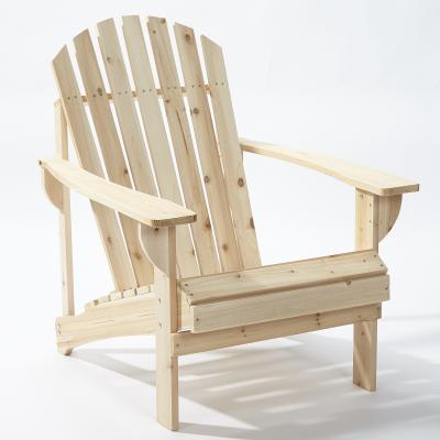 China Unfinished Modern Pine Wood Adirondack Chair for sale