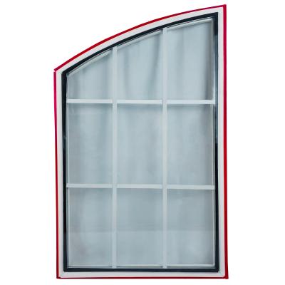 China Modern Plastic Window Ventana PVC Window UPVC Double Panel Window for sale