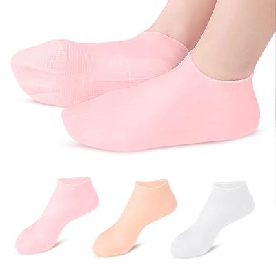 China Polyester Silicone Moisturizing Spa Gel Heel Bumps Exfoliate and Prevent Dryness Foot Skin Rejuvenation Foot Care Elastic Sock for sale