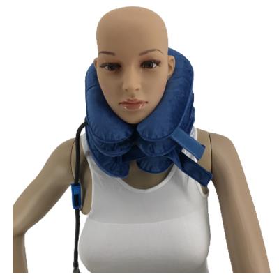 China Home Master Crystal Velvet Neck Traction Neck Brace Cervical Instant Adjustable Neck Shoulder Pain Relief Stretcher Collar for sale