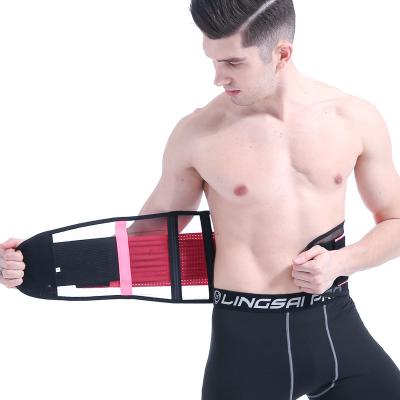 China Breathable Mesh Straps Lower Back Pain Lumbar Support Belt Adult Adjustable Waist Support Slimming Belt Waist Trainer for sale