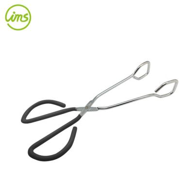 China Sustainable Stainless Steel Kitchen BBQ Scissors Wire Tongs for sale