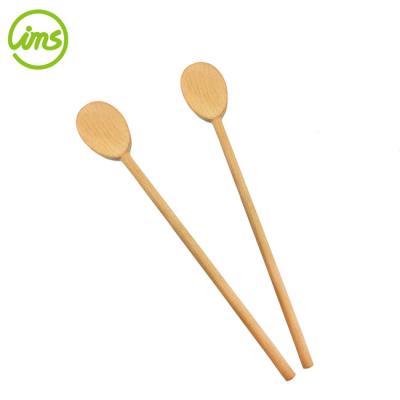 China Sustainable Hot Selling Salad Food Safe Kitchen Wooden Spoon for sale