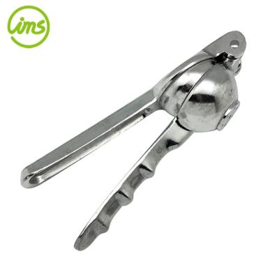 China Sustainable Aluminum Metal Silver Lemon Lime Juice Squeezer for sale