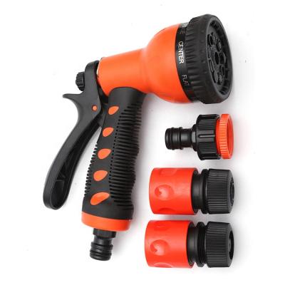 China Variable Flow Control Function Of Good Quality 9 Plastic Waterjet Gun Sets Female Threaded Waterjet Joint Gun With 1/2