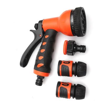 China Variable 9 Function Flow Controls Professional Plastic Garden Hose Spray Nozzle Set for Water Flower or Car Wasding for sale