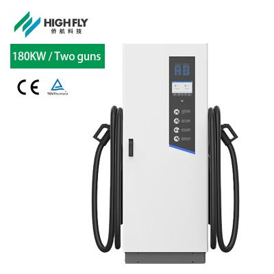 China HFL-EVC3108E-180kW CE Highfly TUV Dual Gun Dc Ev Charger 180Kw Manufacturer For Electric Vehicle Car Charging Station Waterproof Quick Plug for sale