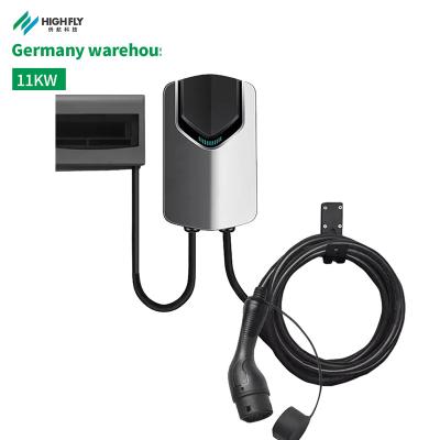 China Germany Warehouse Wholesale Price 11kw Wallbox Type - 2 Point Ev Charger Electric Car Charging Station 290x180x95(mm) for sale