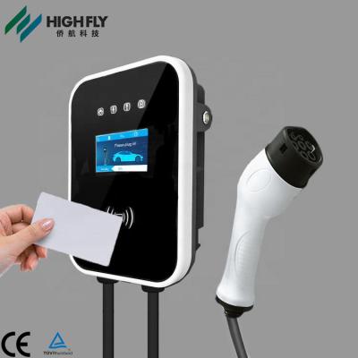 China Type - 2 Wallbox 7kw 22kw Electric Vehicle Car Charging Station Fast EV Charger HFL-EVC2201E for sale