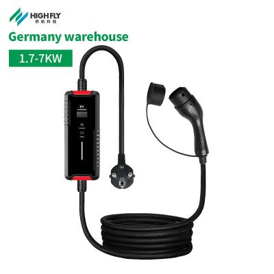 China High Quality Germany Warehouse Tier 2 Type 1 Ev Fast Charger OEM Protabl Ev Charger Portable AC Electric Vehicle AC Smart Home Ev L210xW85xH50(mm) for sale