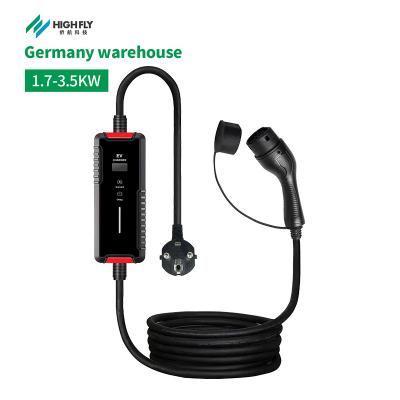 China Germany Warehouse AC Home Portable Ev Smart Charging Station 16a Type - 2 Electric Car Charger Wallbox European Standard L210xW85xH50 (mm) for sale