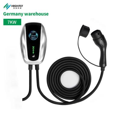 China Germany Warehouse Home Trends 32a Type2 Ev Charger Station 7kw Wall Box ev charger L240xW152xH96(mm) new for sale